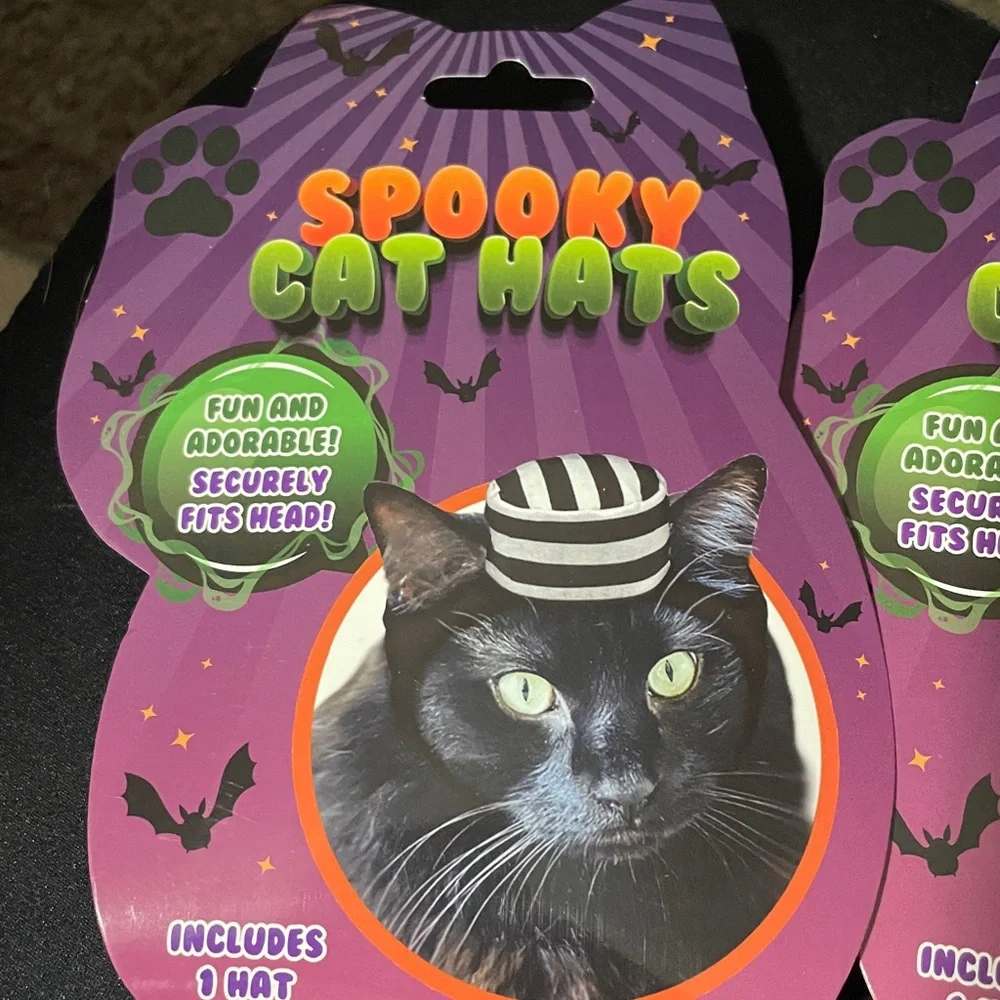 Spooky Cat Hats Set